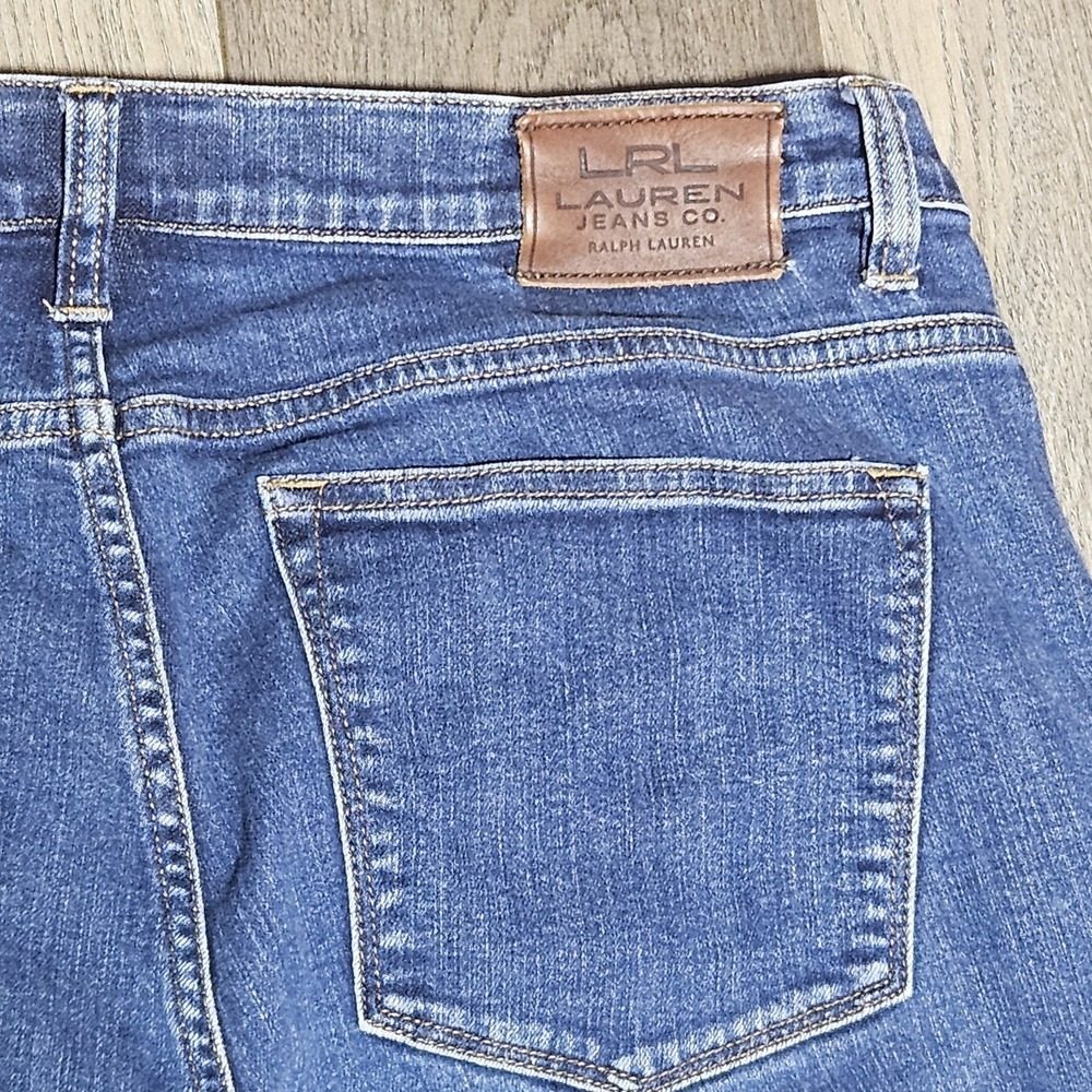 Lauren Ralph Lauren (LRL) Women's‎ Modern Straight Denim Jeans - 14 - Midrise - Picture 3 of 10